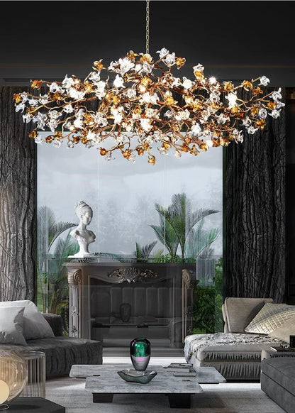 HomeDor Linn Flower Branch Chandelier