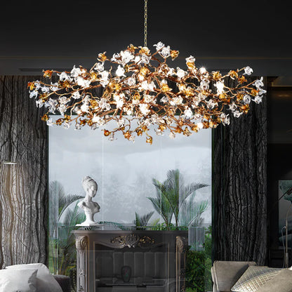 HomeDor Linn Flower Branch Chandelier