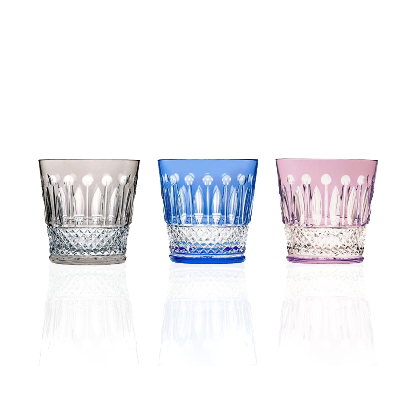 HomeDor Luxury Crystal Engraved Colorful Whiskey Glass