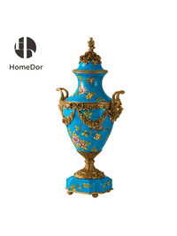 Lidded Urn: L38cm × W29cm × H78cm
