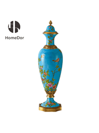 Lidded Vase: L26cm × W26cm × H93cm