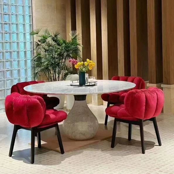 HomeDor Italian Velvet Dining Chair