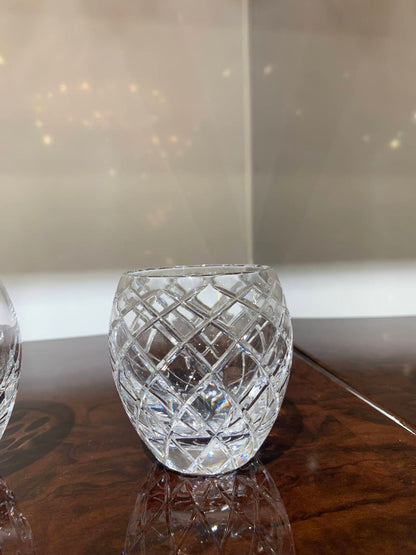 HomeDor Luxury Crystal Engraved Black Tea Cup