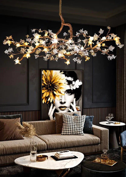 HomeDor Linn Flower Branch Chandelier