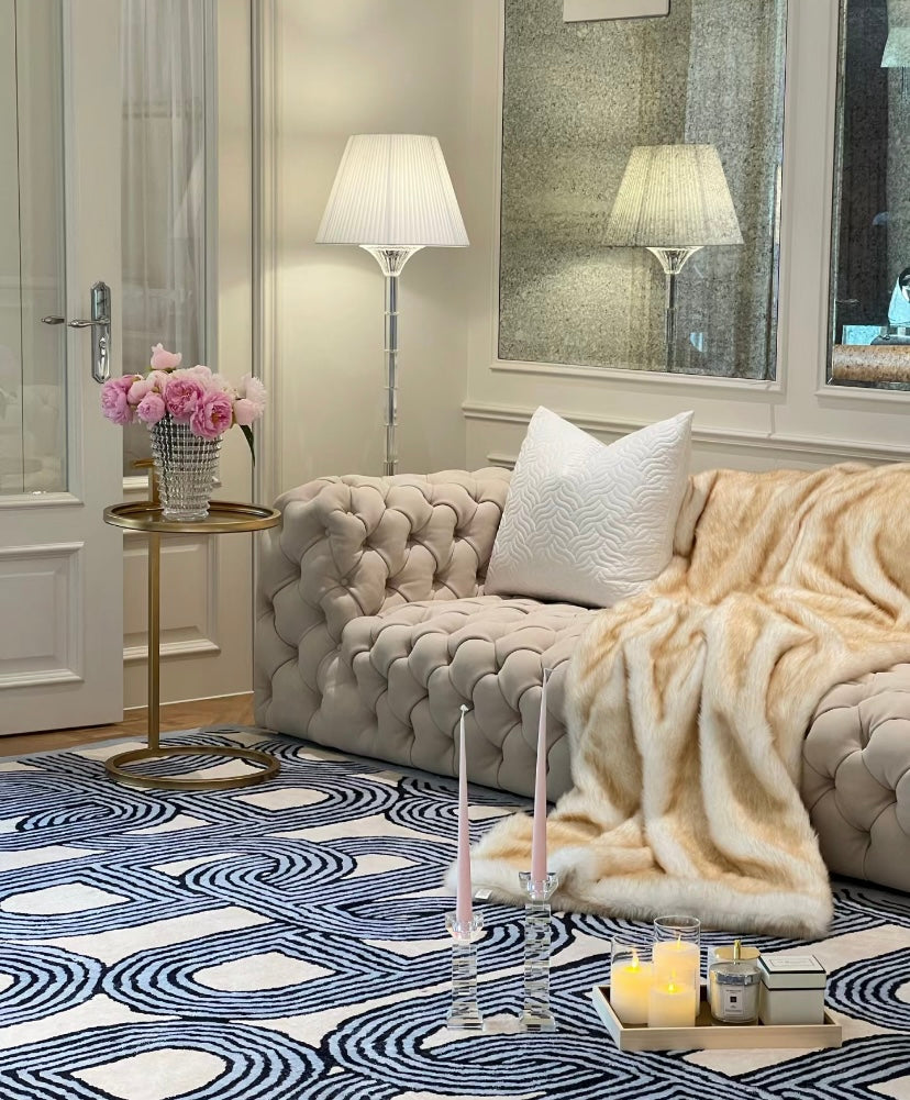 HomeDor Premium Luxury Laurel Vintage Lampshade Floor Lamp