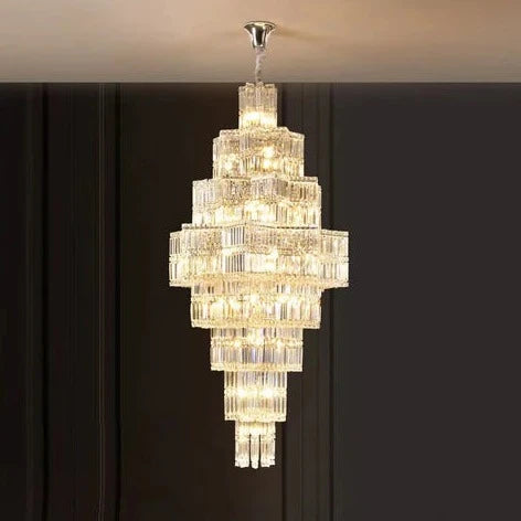 HomeDor Lexi Premium Multi-Tier Crystal Chandelier