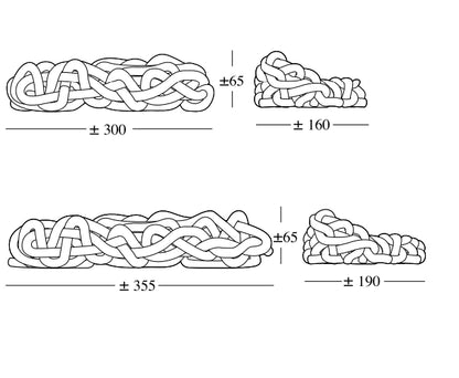 Sofa aus Python-Samtröhren