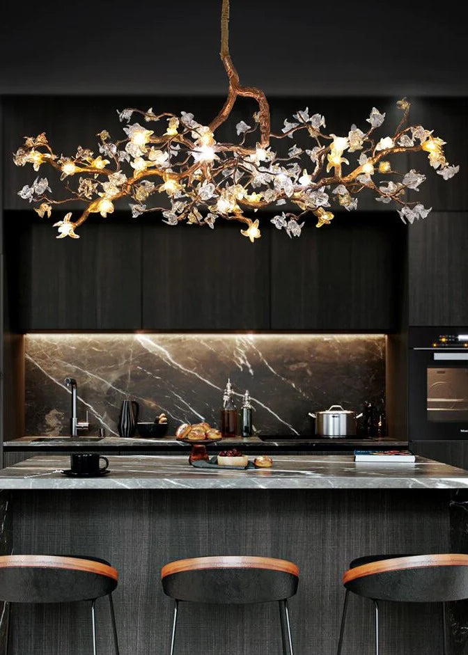 HomeDor Linn Flower Branch Chandelier