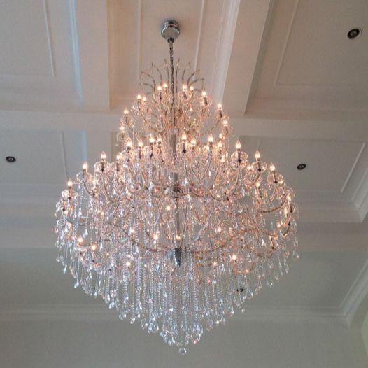 HomeDor Premium Laura Classic Traditional Extra Large Candle Crystal Chandelier