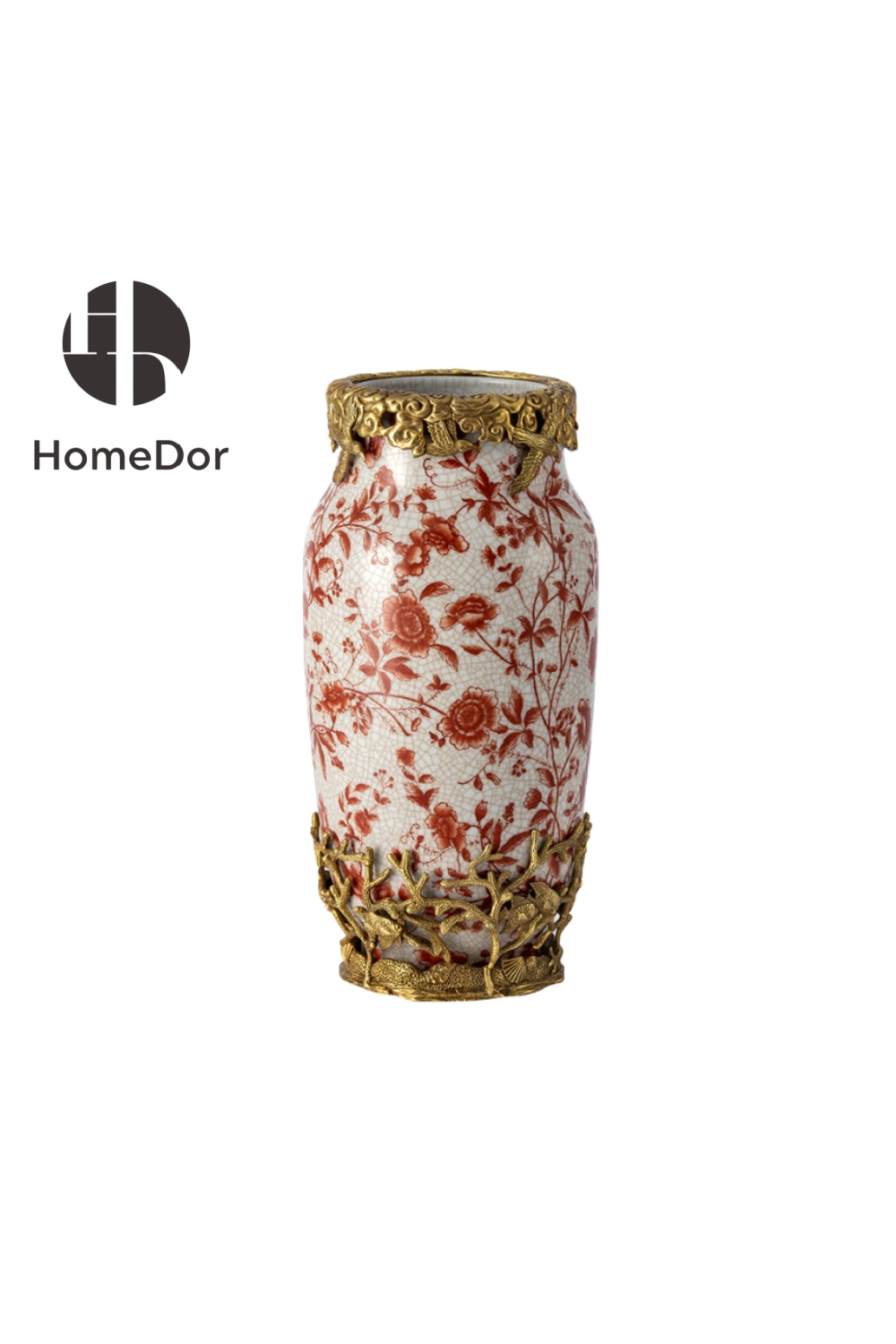 HomeDor × FH&Home | Vintage Red Floral Porcelain Table Decor Set -II
