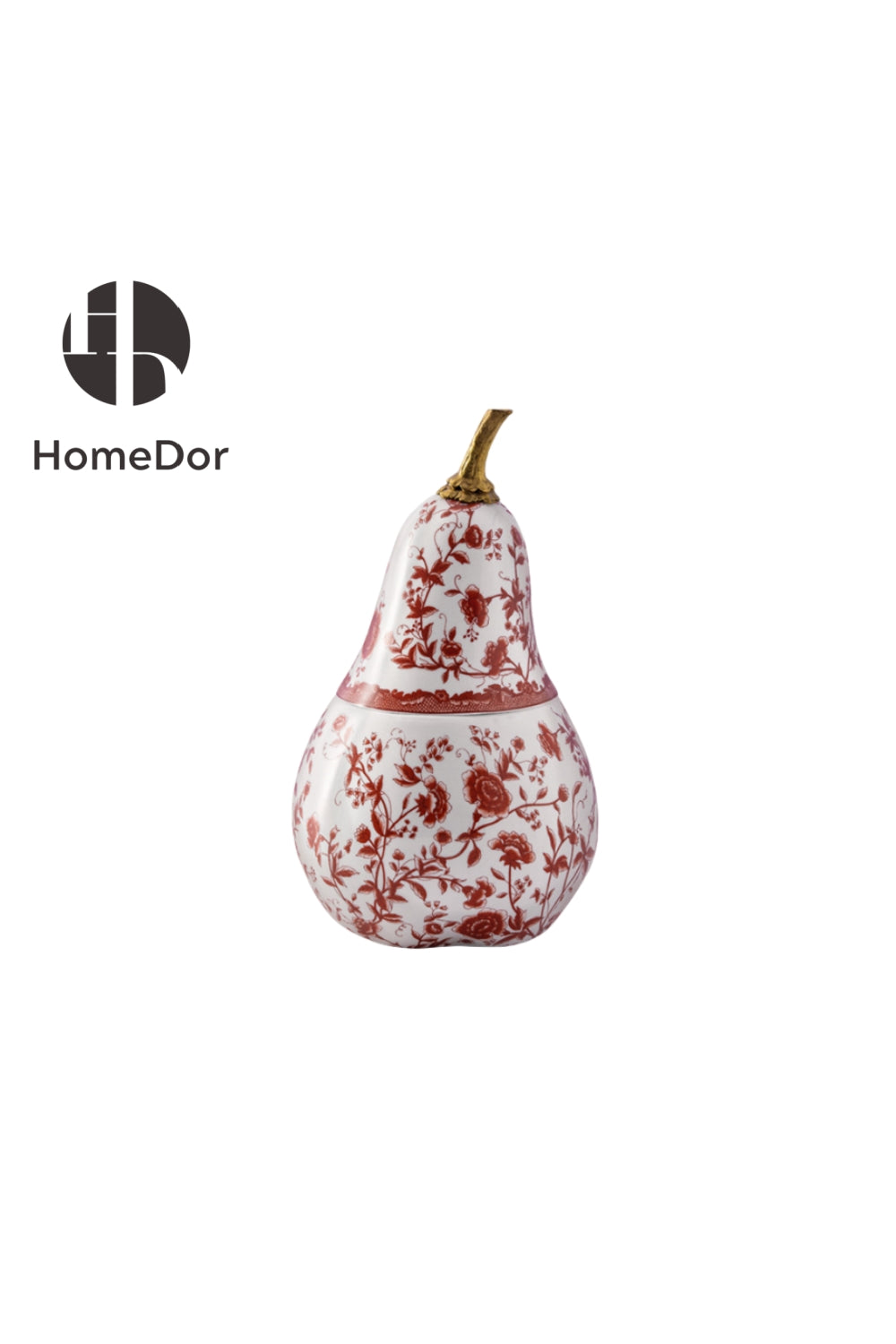 HomeDor × FH&Home | Vintage Red Floral Porcelain Table Decor Set -II