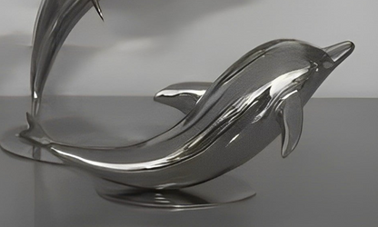 HomeDor Modern Creative Dolphin Sculpture Set