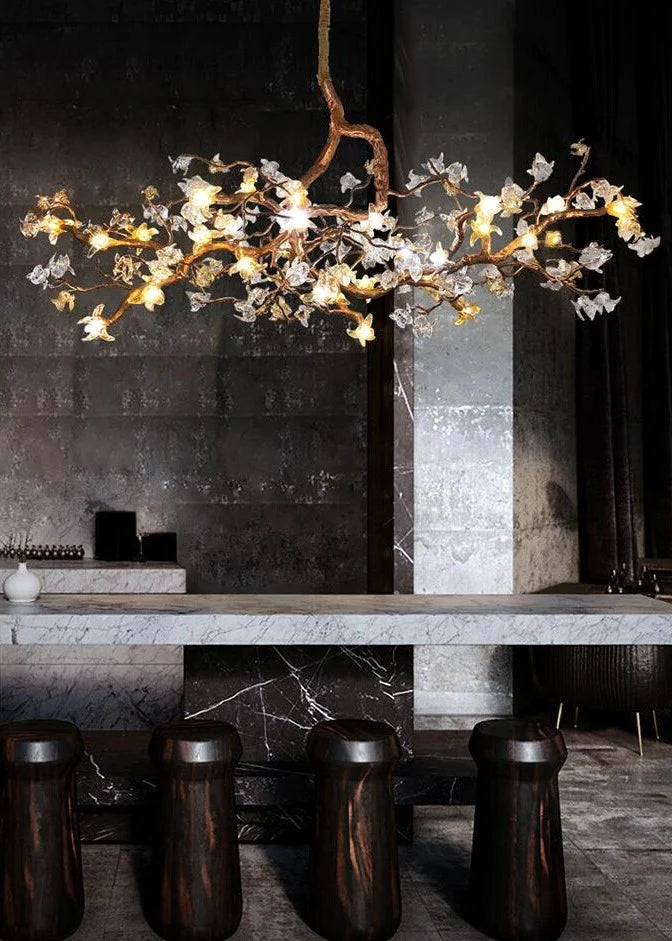 HomeDor Linn Flower Branch Chandelier