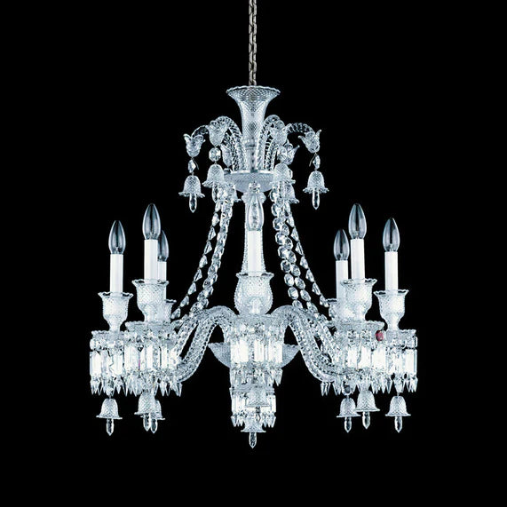 HomeDor Premium Laurel Short Version Tiered Candle Lampshade Chandelier