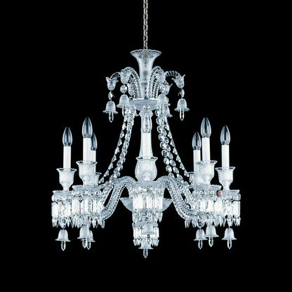 HomeDor Premium Laurel Short Version Tiered Candle Lampshade Chandelier