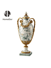 Decorative Urn: L19cm × W16cm × H45cm