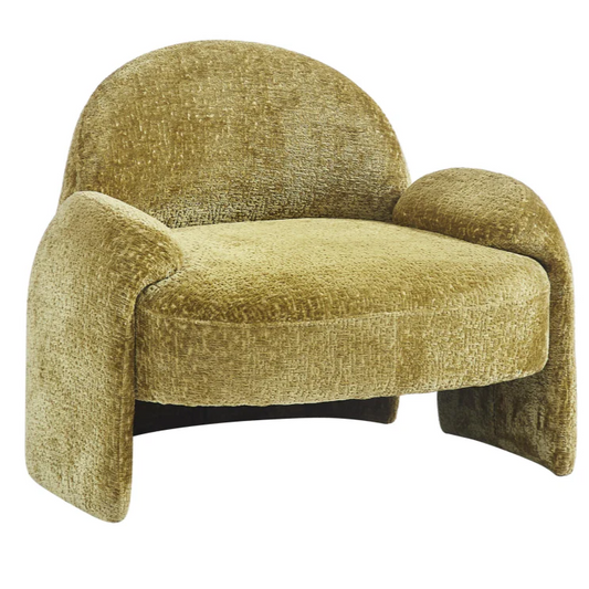 HomeDor Minimalist Velvet Elephant Ear Accent Chair