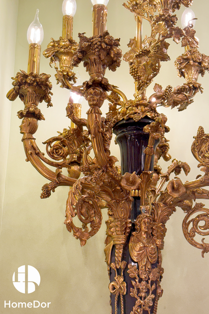 HomeDor × FH&amp;Home | Lámpara de mesa neobarroca Candelabro Aureliano