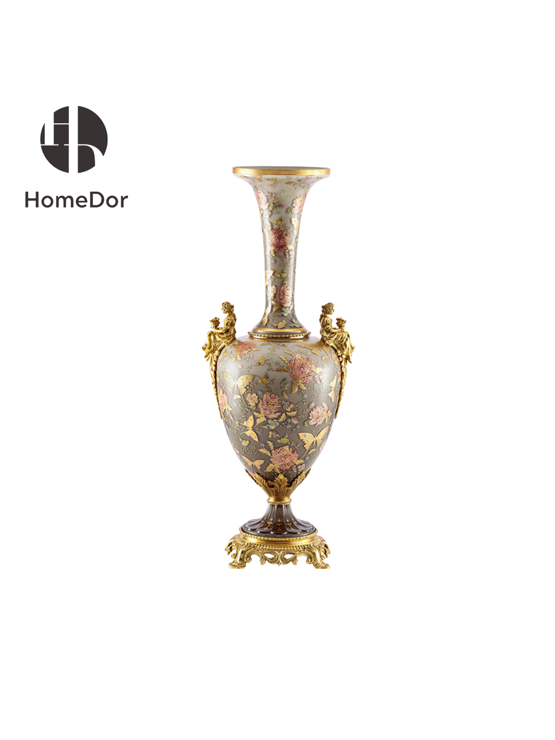 The Aurora Glass Twilight Garden Ensemble captures the fleeting beauty of a garden suspended between day and night, where soft twilight settles upon blossoms and butterflies drift through the fading light.