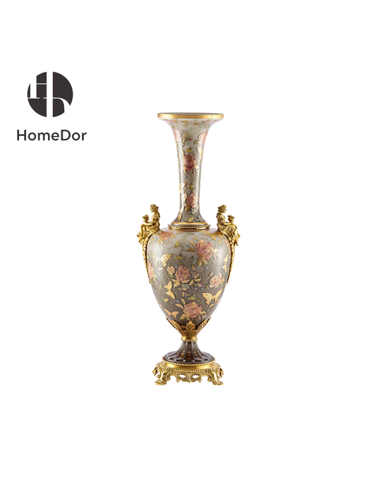 The Aurora Glass Twilight Garden Ensemble captures the fleeting beauty of a garden suspended between day and night, where soft twilight settles upon blossoms and butterflies drift through the fading light.