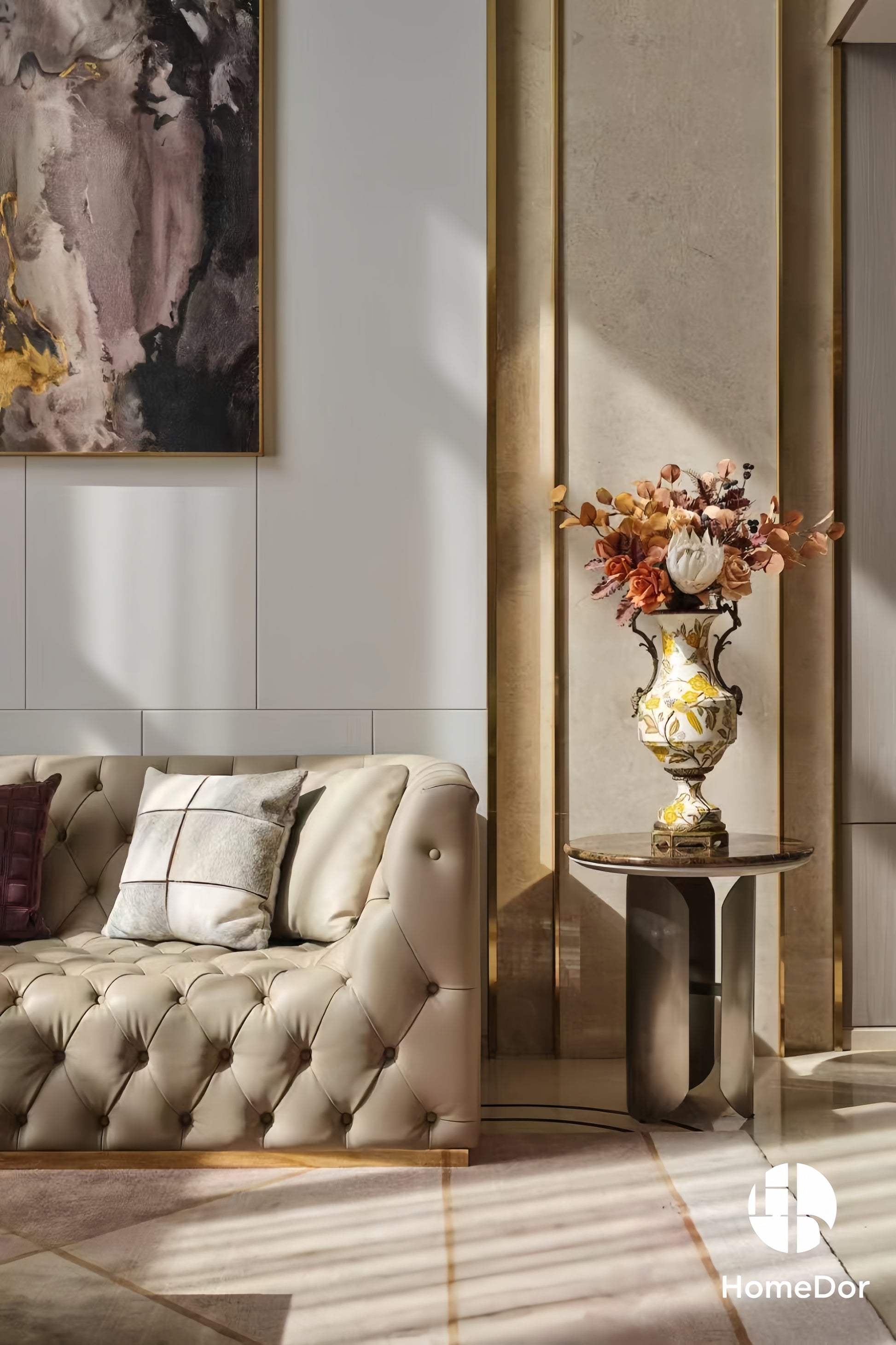 Autumn Hued | Ceramic & Brass Table Decor Set10