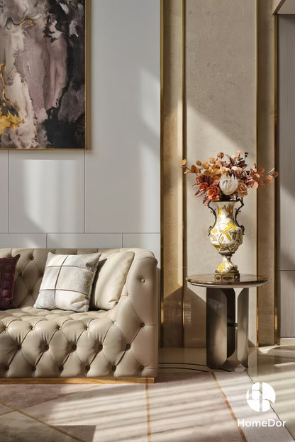 Autumn Hued | Ceramic & Brass Table Decor Set10