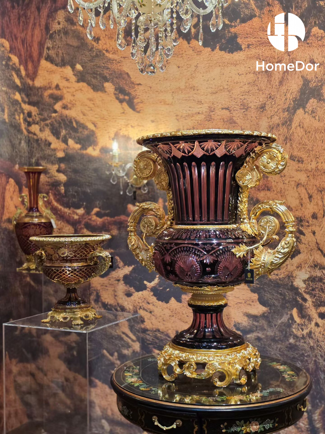 More than a vase, the Baroque Revival Amethyst Campana Vase is a statement of presence.