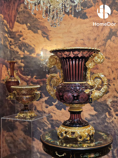 More than a vase, the Baroque Revival Amethyst Campana Vase is a statement of presence.