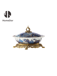 Pedestal Fruit Bowl: L20cm × W15cm × H14cm (1.4KG)