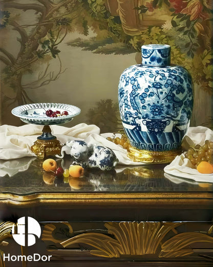 Butterfly Garden Decorative Porcelain Ensemble