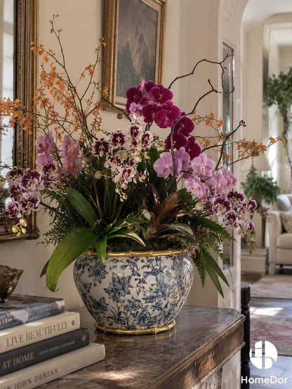 Contemporary Garden-Style Orchid Arrangement