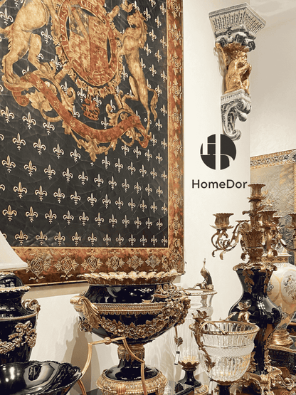 HomeDor European Inspired Royal Wooden Wall Decor-L164cm x H178cm-