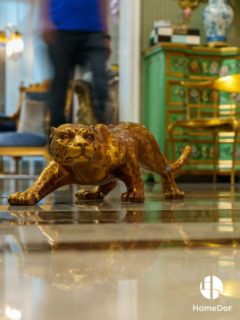 Brass Leopard Decorative Table Decor2