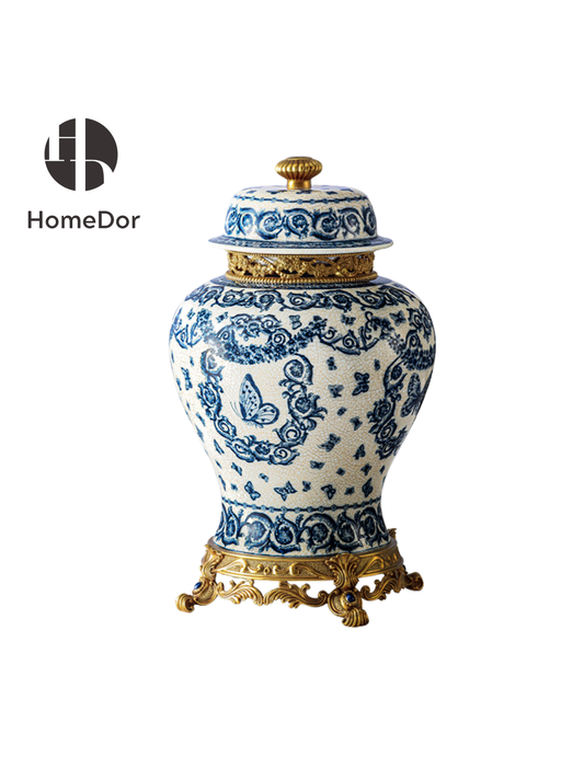 Butterfly Garden Decorative Porcelain Ensemble