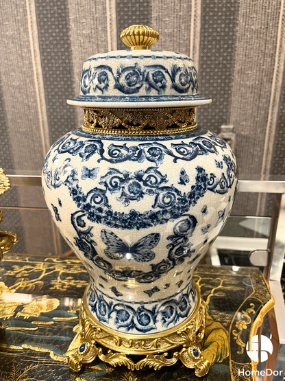 Butterfly Garden Decorative Porcelain Ensemble