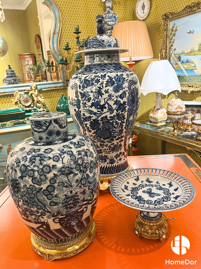 Butterfly Garden Decorative Porcelain Ensemble