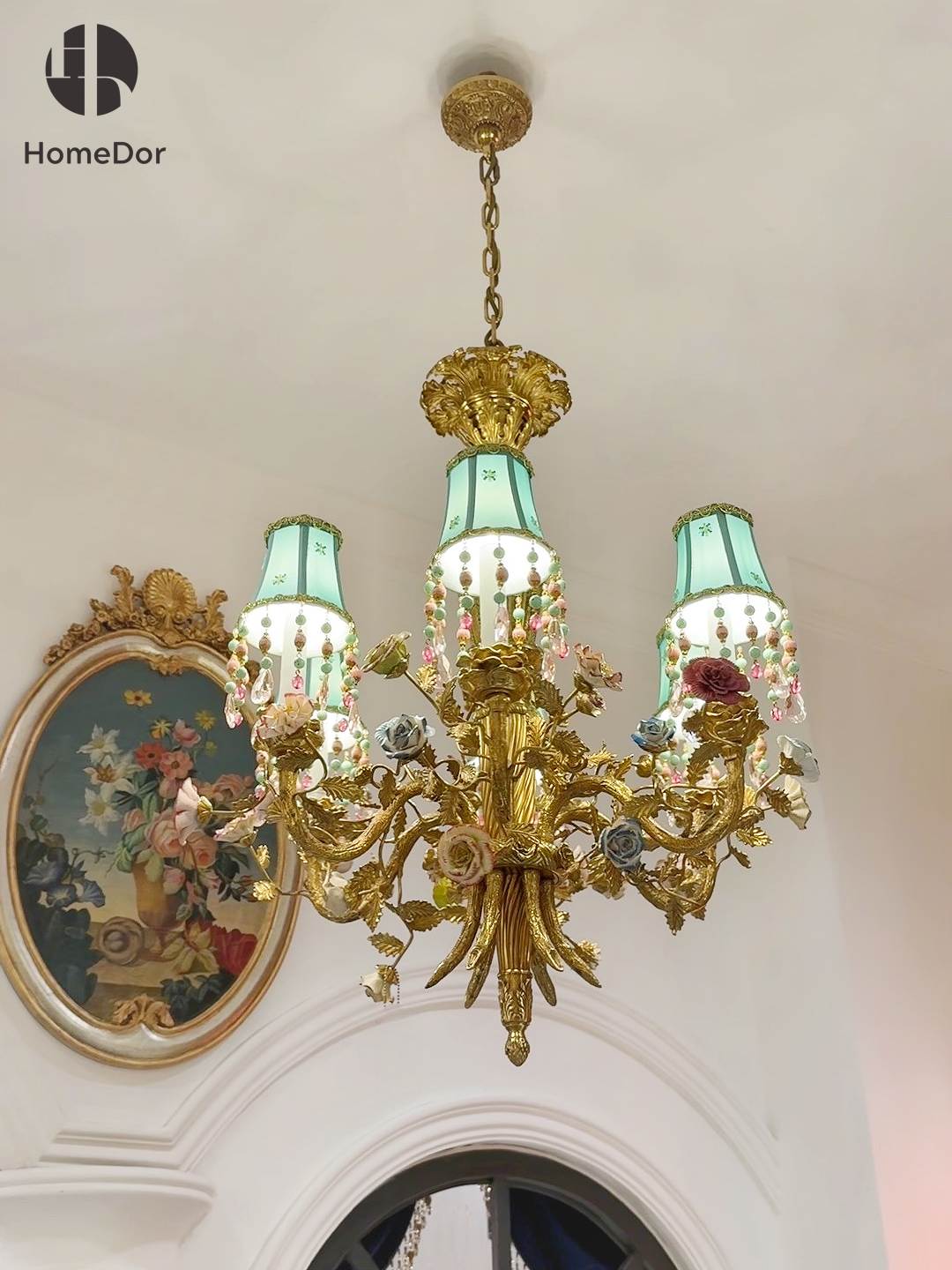 HomeDor × FH&Home | California Sunset Flower Embellished Chandelier