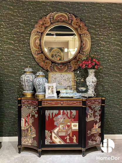 Chinoiserie Blue and White Porcelain General Jar/Urn with Brass Details4
