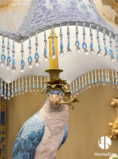 Classic_Fringe_Lampshade_Parrot_Table_Lamp_Detail