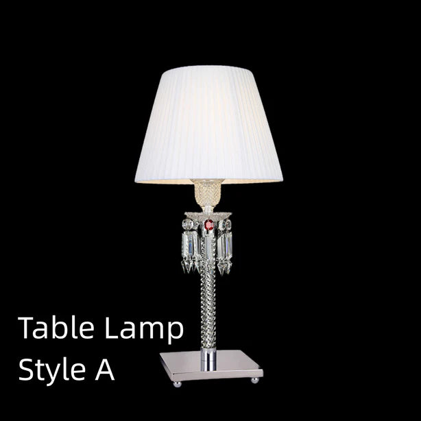 HomeDor Premium Laurel Vintage Luxury Lampshade Table Lamp in Black/White