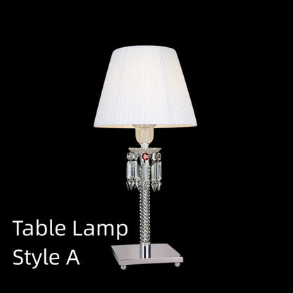 HomeDor Premium Laurel Vintage Luxury Lampshade Table Lamp in Black/White