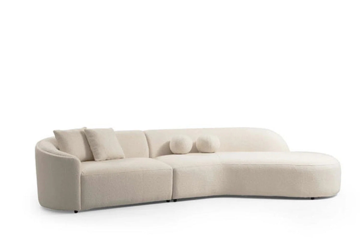 Geschwungenes gepolstertes Sofa