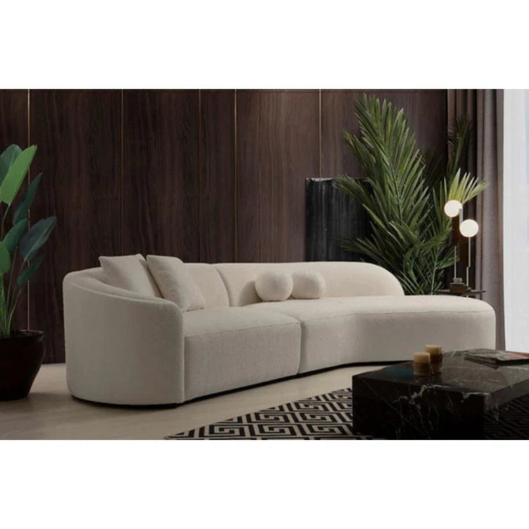Geschwungenes gepolstertes Sofa