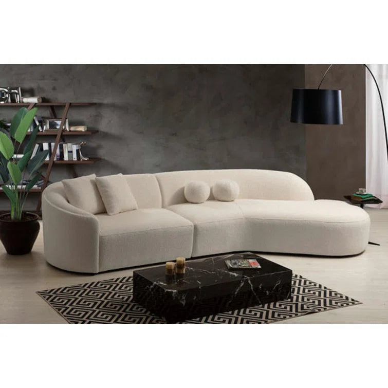 Geschwungenes gepolstertes Sofa