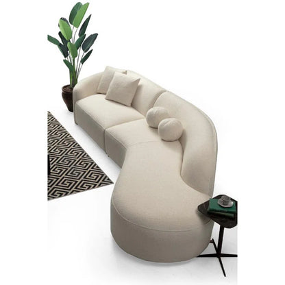 Geschwungenes gepolstertes Sofa