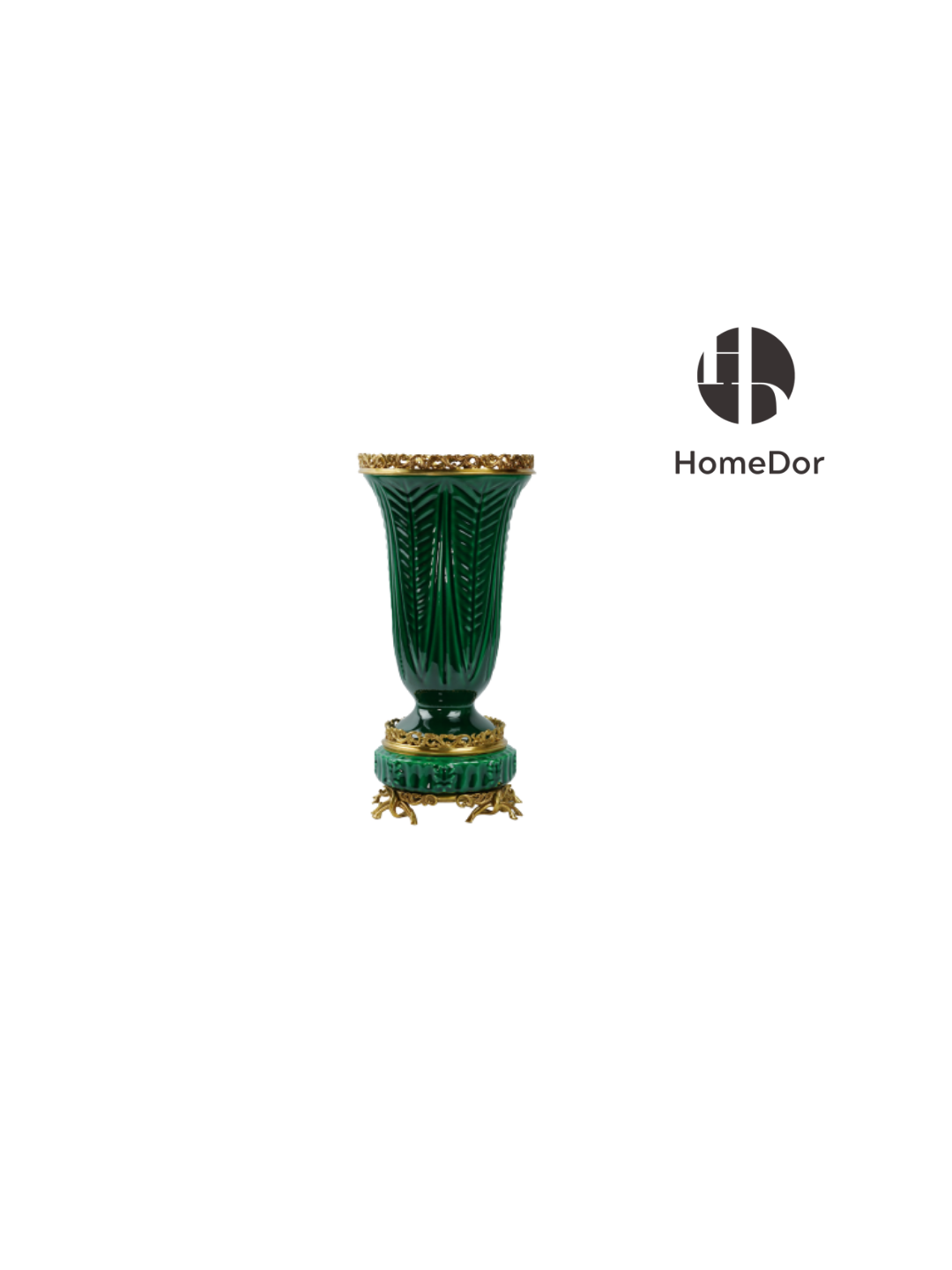 Elegant Hues of European Palaces Gilded Chroma Leaf Textured Tall Vase 1