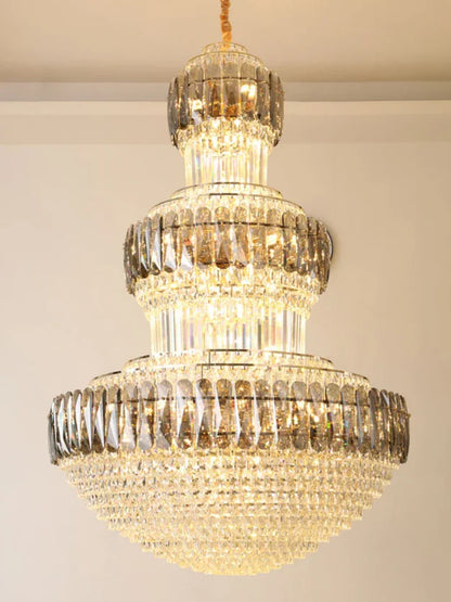 HomeDor Premium Extra Large Luxury Gourd Shape Crystal Chandelier