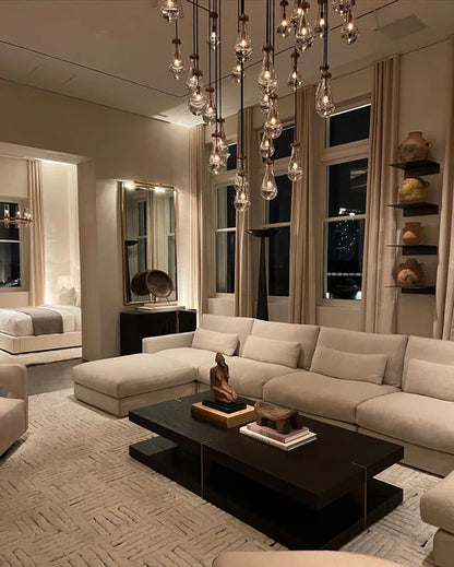 HomeDor Premium Modern Floating Raindrop Chandelier