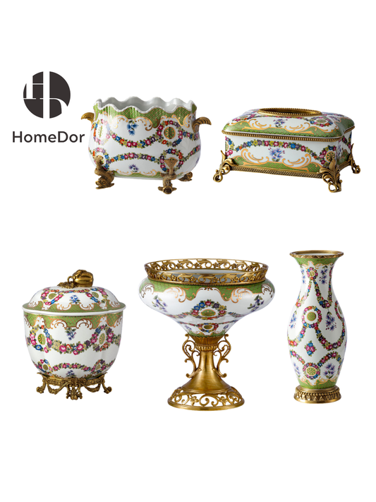 French Floral Garland Garniture