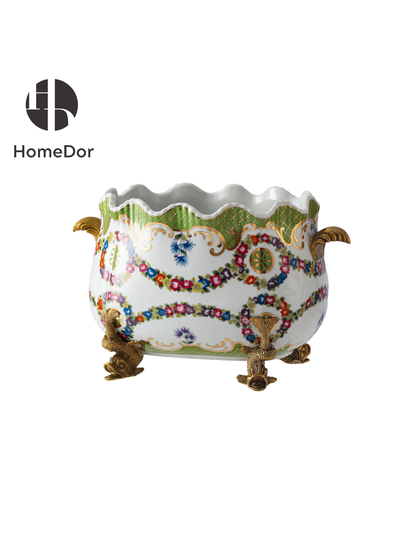 تطريز إكليل الزهور الفرنسي